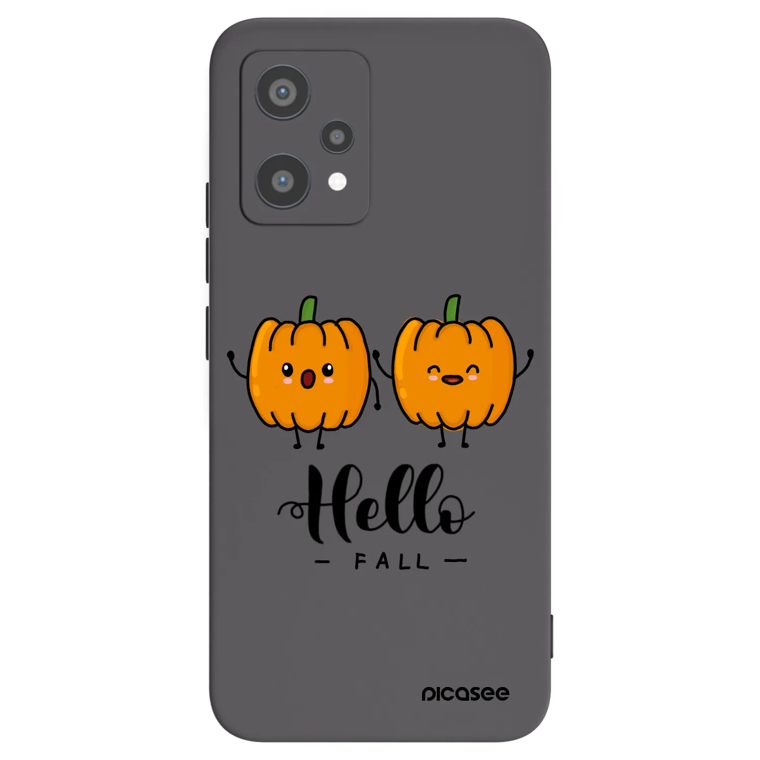 Picasee silikonski črni ovitek za Realme 9 Pro 5G - Hallo Fall