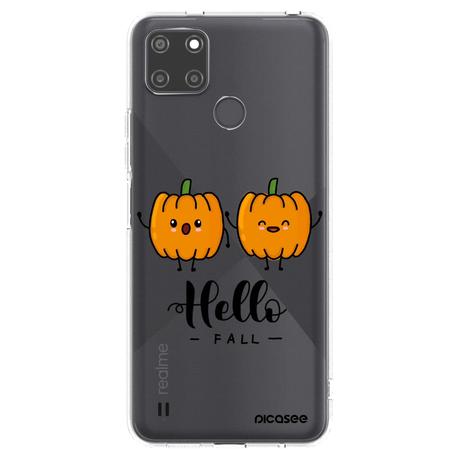 Picasee silikonski prozorni ovitek za Realme C21Y - Hallo Fall
