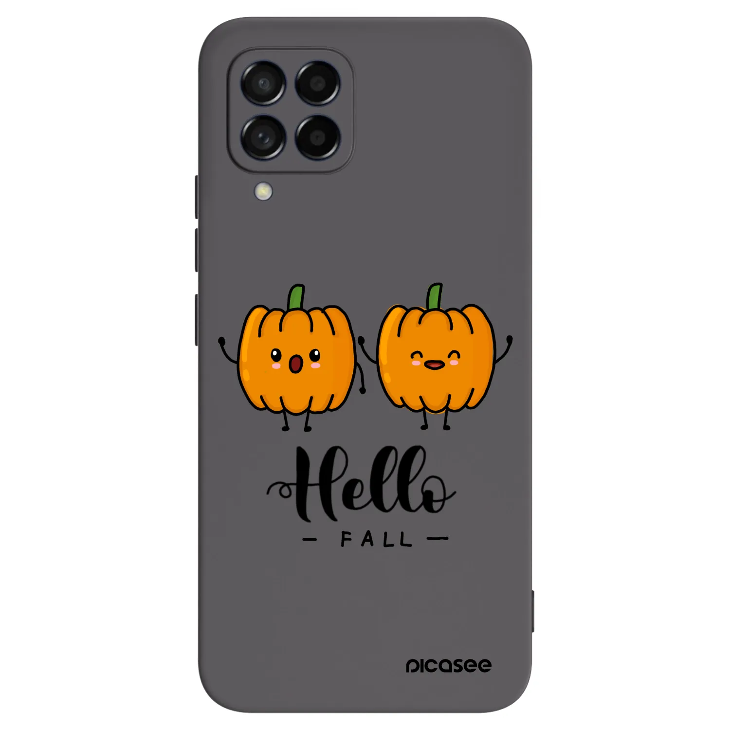 Picasee silikonski črni ovitek za Samsung Galaxy M53 5G - Hallo Fall