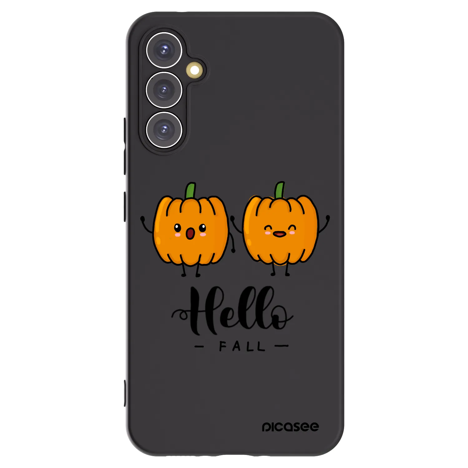 Picasee silikonski črni ovitek za Samsung Galaxy A34 5G A346B - Hallo Fall