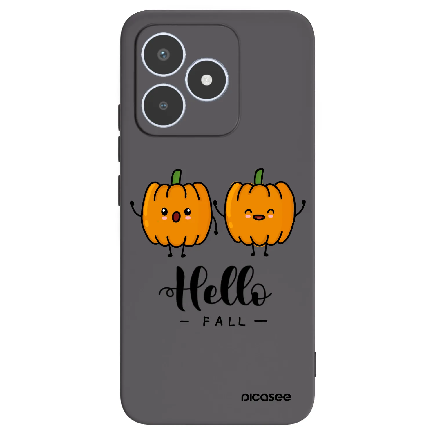 Picasee silikonski črni ovitek za Realme C53 - Hallo Fall