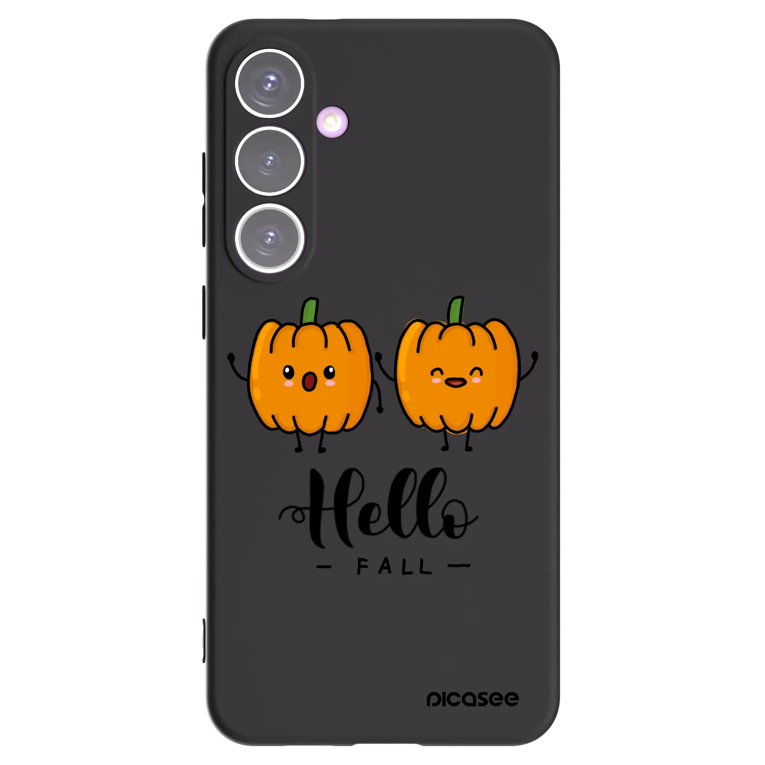 Picasee silikonski črni ovitek za Samsung Galaxy S24+ S926B 5G - Hallo Fall