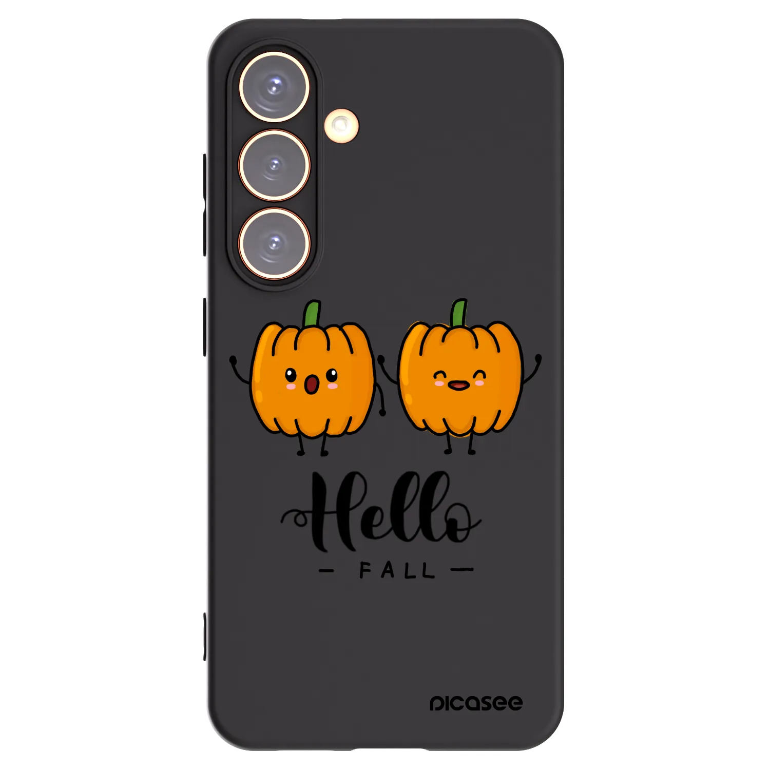 Picasee silikonski črni ovitek za Samsung Galaxy S24 S921B 5G - Hallo Fall