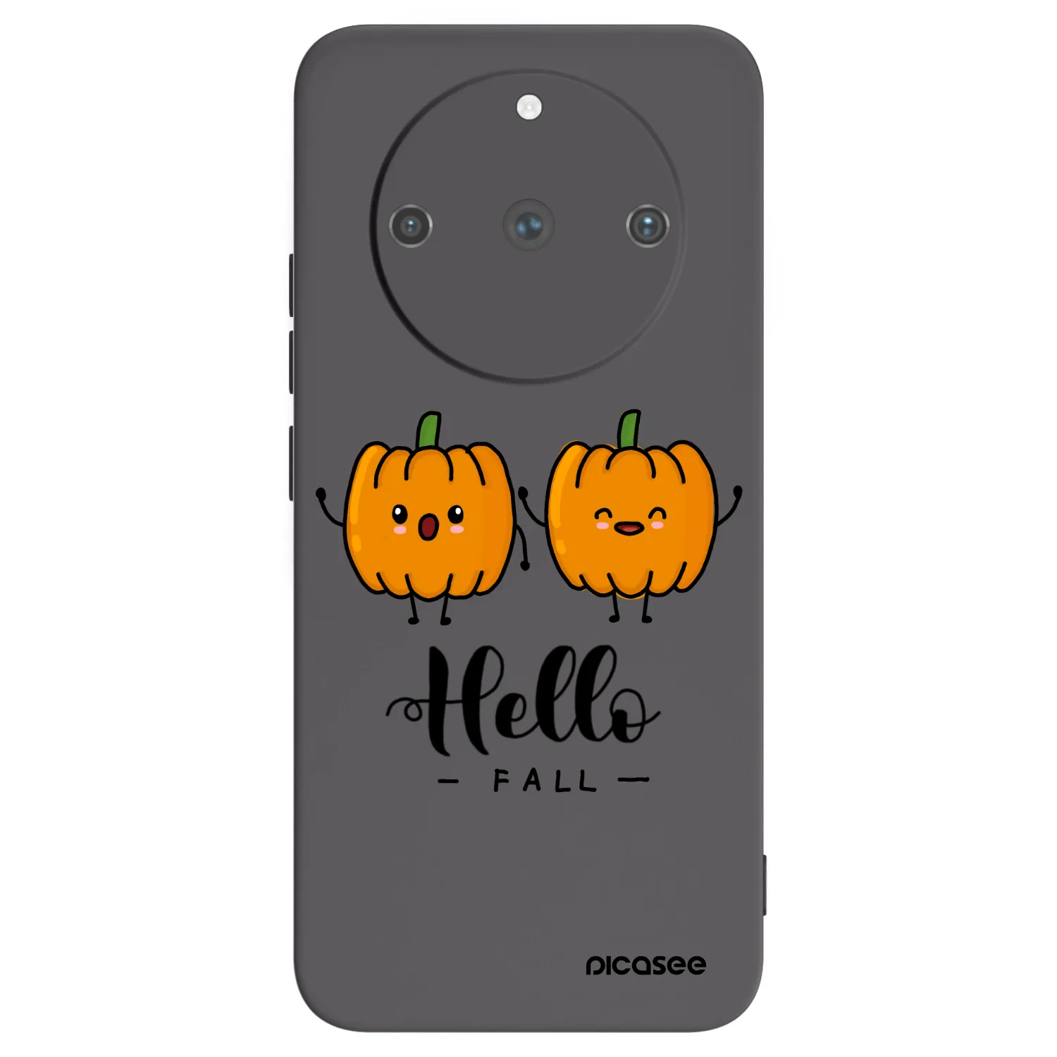 Picasee silikonski črni ovitek za Realme 11 Pro+ - Hallo Fall