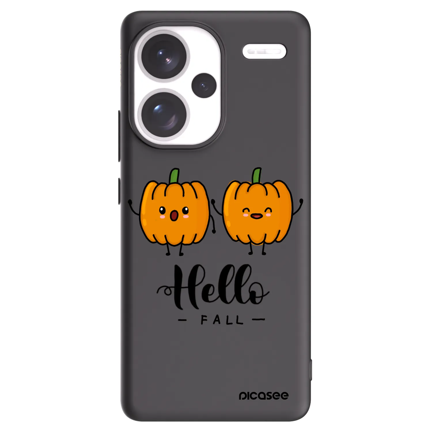 Picasee silikonski črni ovitek za Xiaomi Redmi Note 13 Pro+ 5G - Hallo Fall