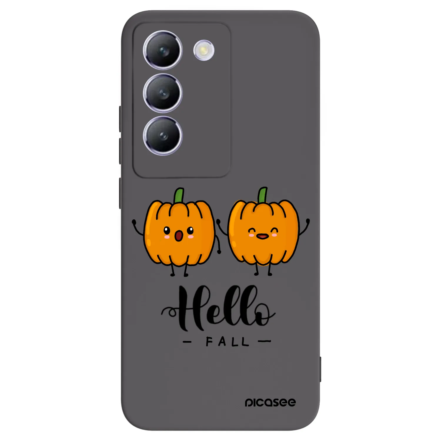 Picasee silikonski črni ovitek za Vivo V40 SE 5G - Hallo Fall