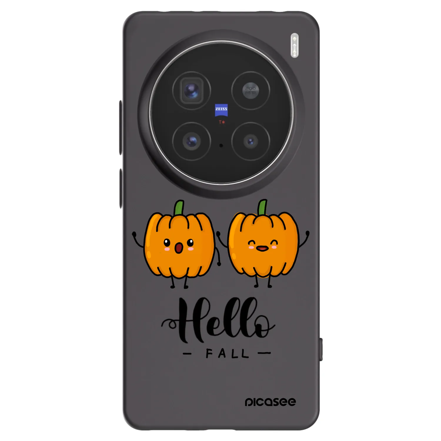 Picasee silikonski črni ovitek za Vivo X200 Pro - Hallo Fall