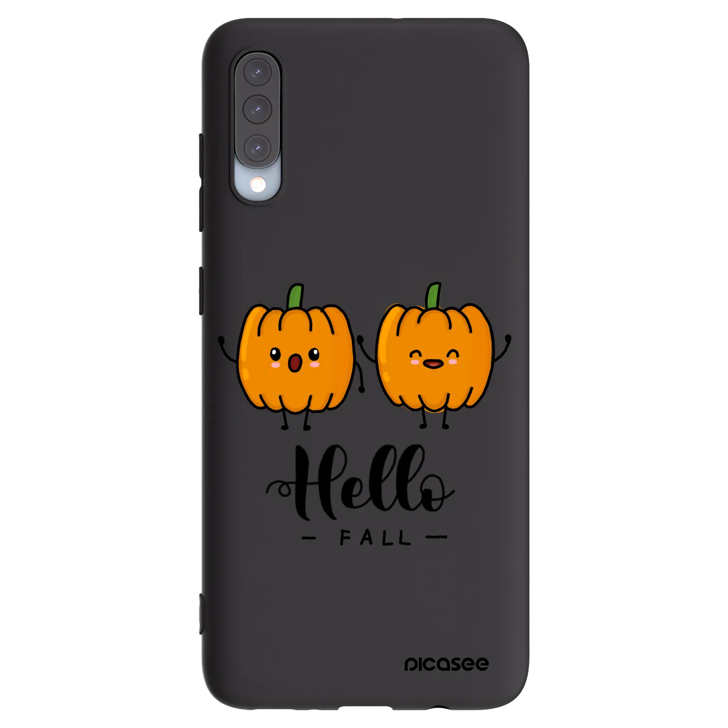 Picasee silikonski črni ovitek za Samsung Galaxy A70 A705F - Hallo Fall