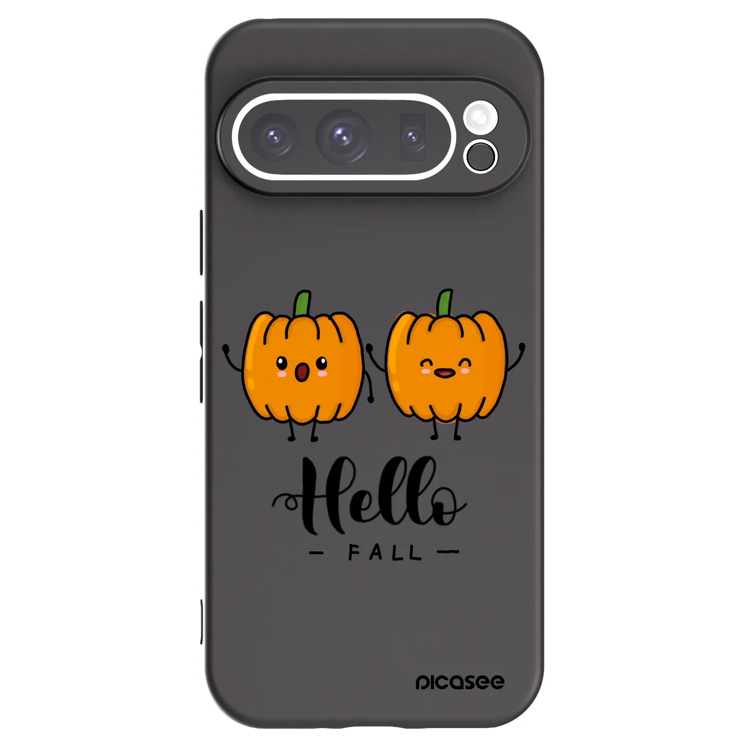 Picasee silikonski črni ovitek za Google Pixel 9 Pro XL - Hallo Fall