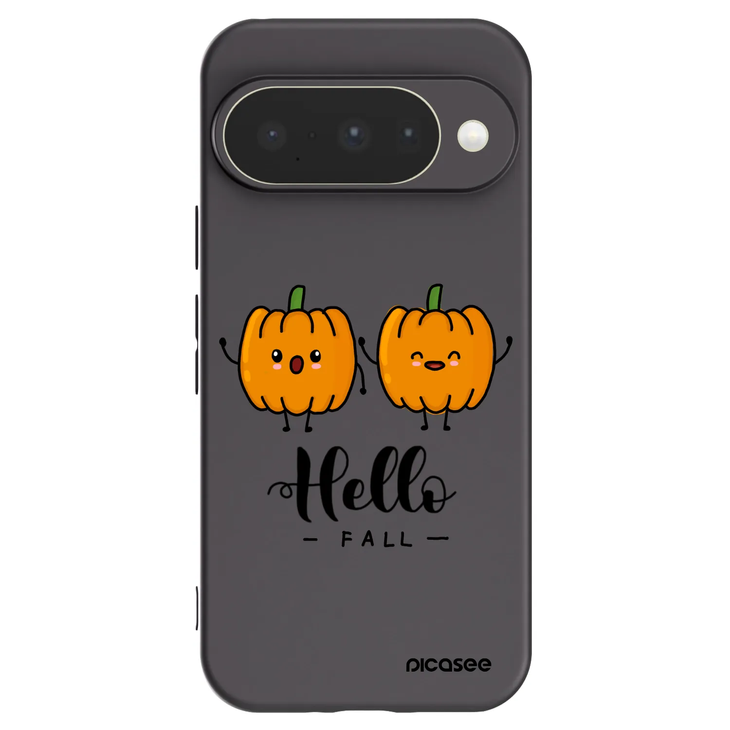 Picasee silikonski črni ovitek za Google Pixel 10 - Hallo Fall