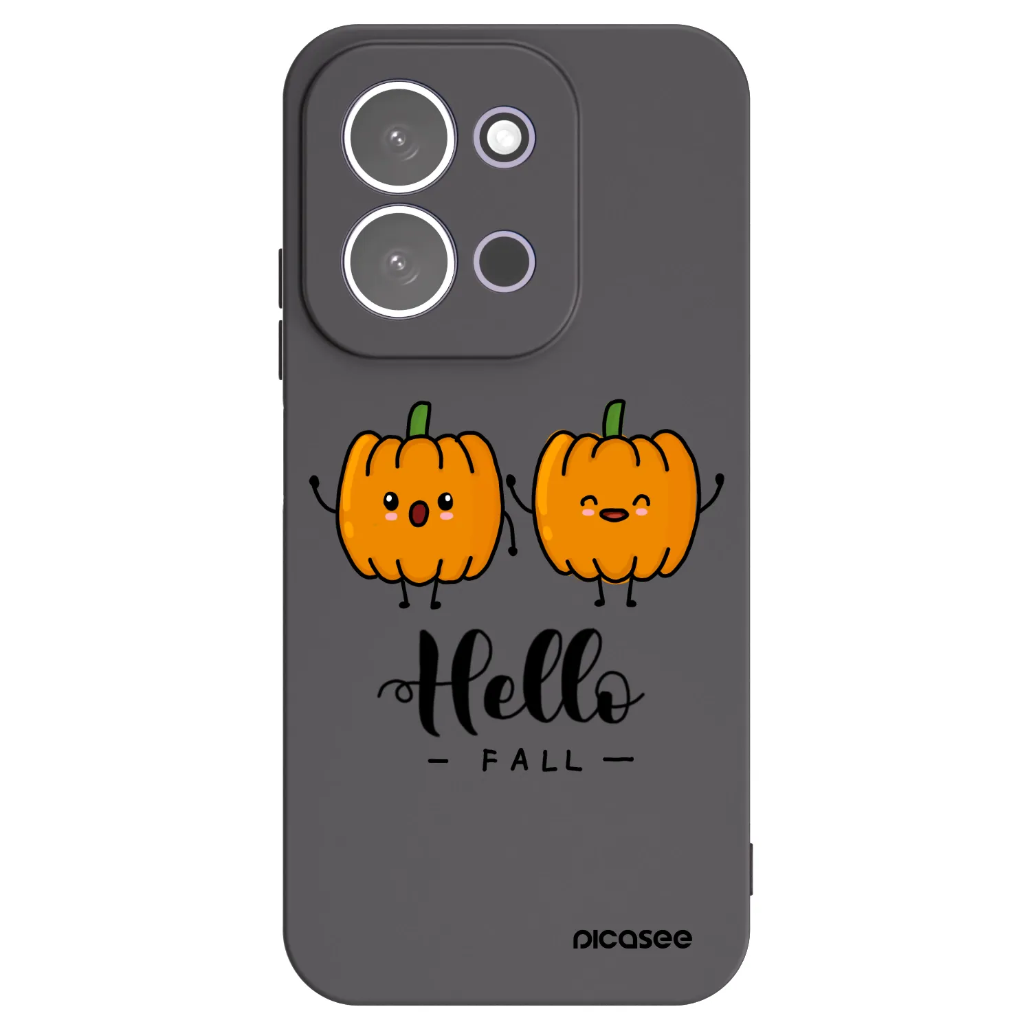 Picasee silikonski črni ovitek za Xiaomi Redmi 15C 5G - Hallo Fall
