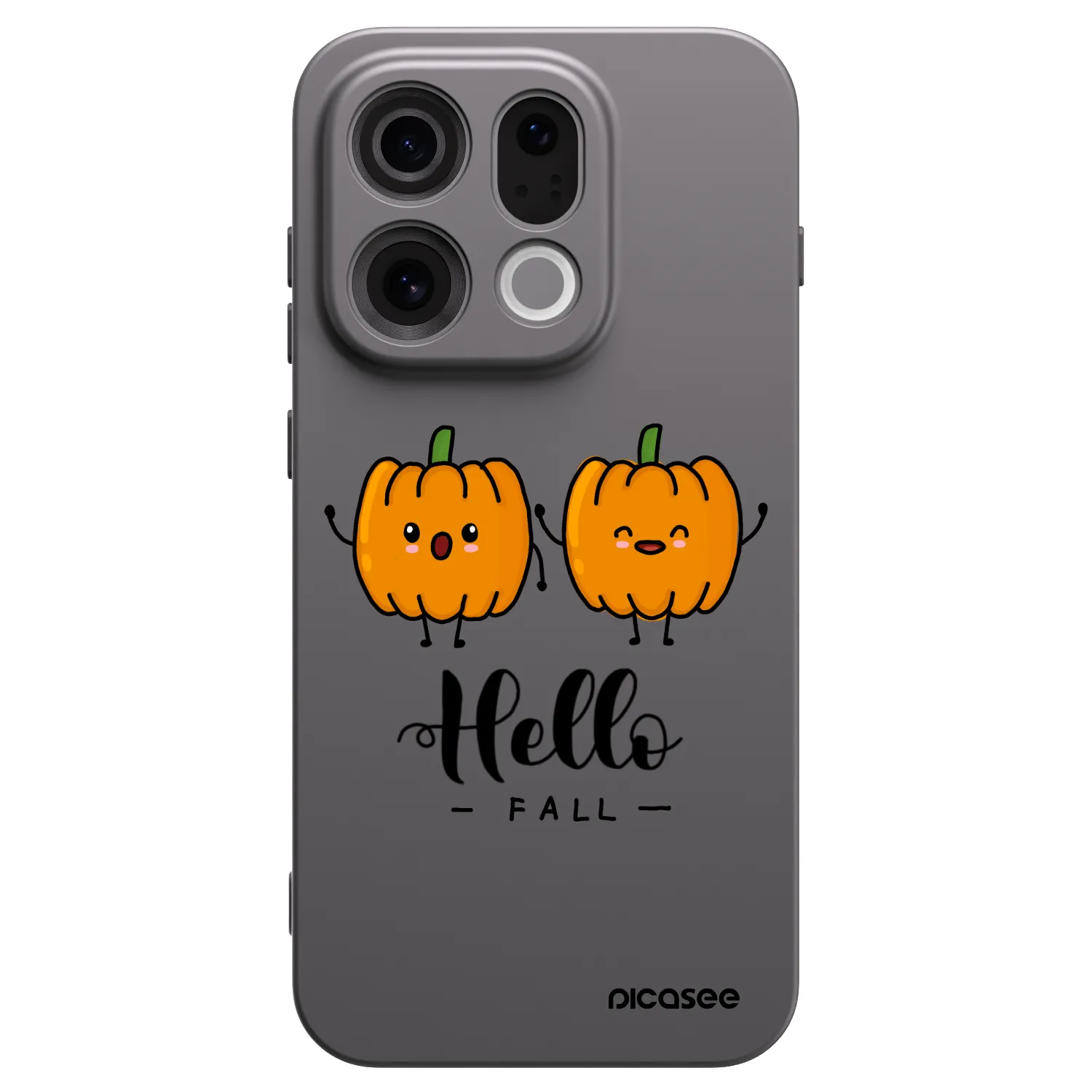 Picasee silikonski črni ovitek za OPPO Find X9 - Hallo Fall