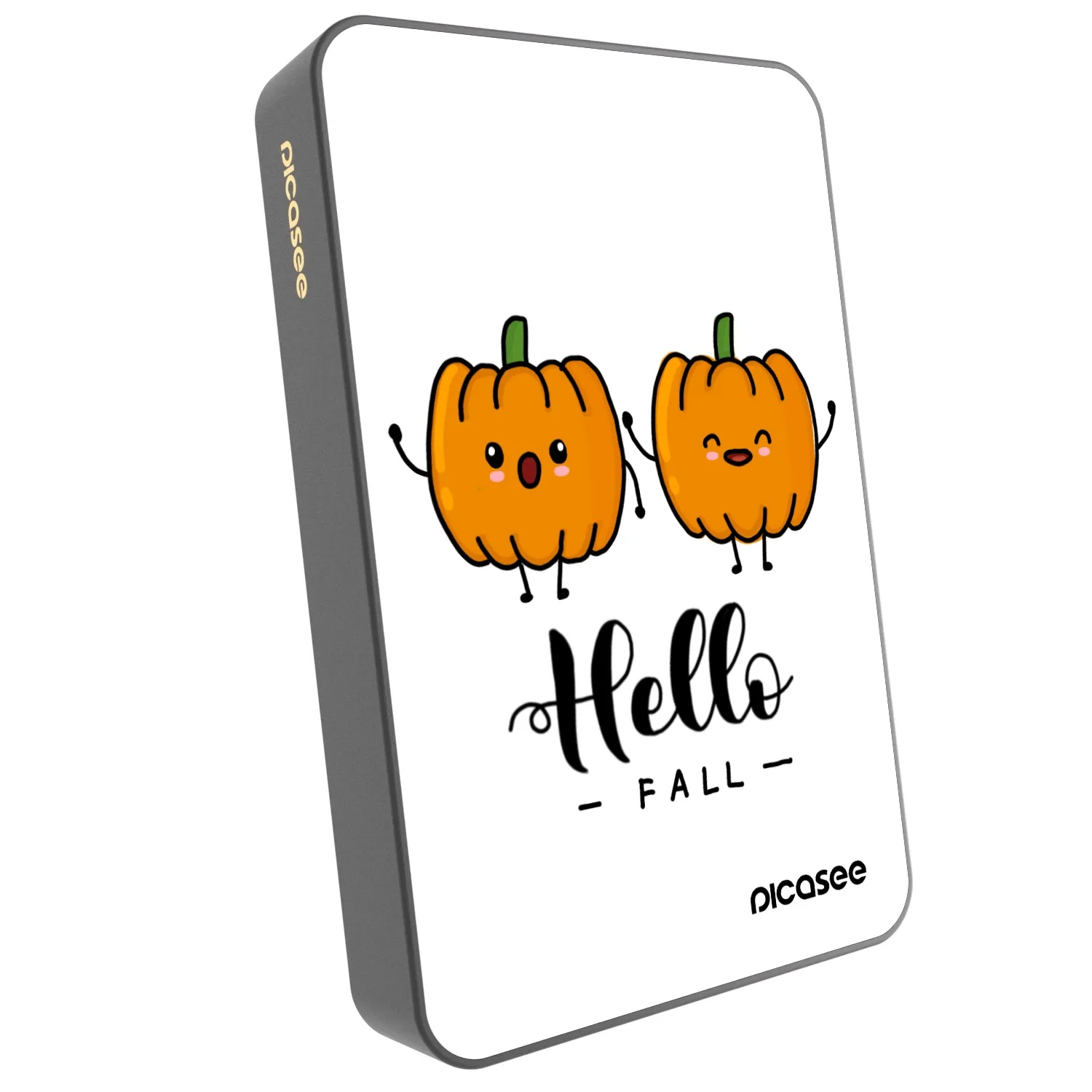 Picasee Prenosna baterija z MagSafe 10 000 mAh Siva - Hallo Fall
