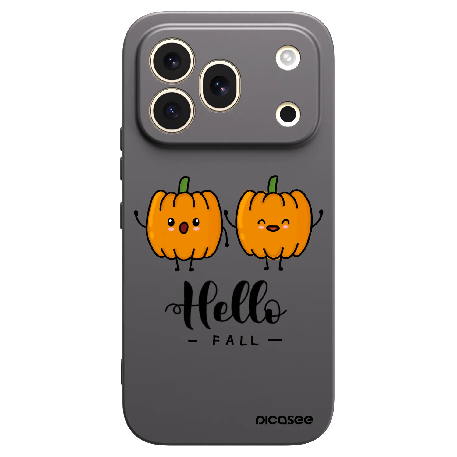 Picasee silikonski črni ovitek za Honor 600 Pro - Hallo Fall