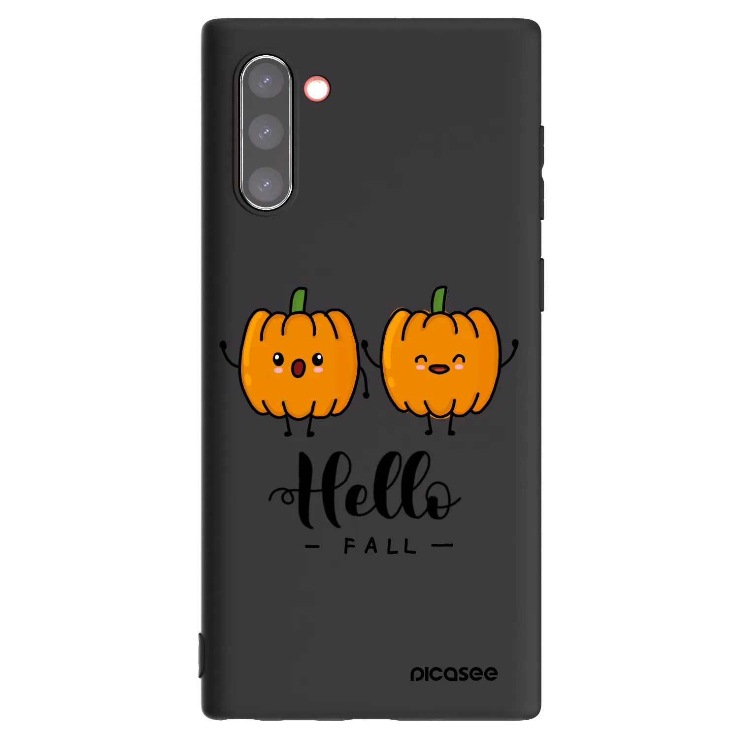Picasee silikonski črni ovitek za Samsung Galaxy Note 10 N970F - Hallo Fall