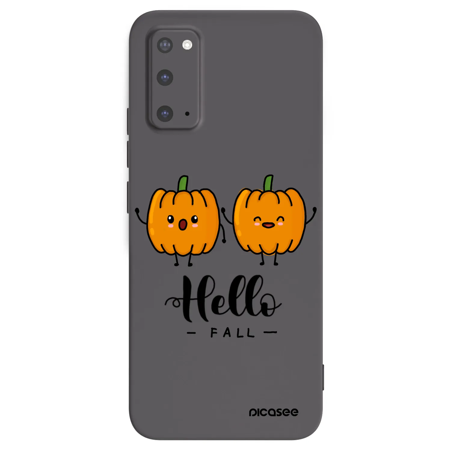 Picasee silikonski črni ovitek za Samsung Galaxy S20 G980F - Hallo Fall