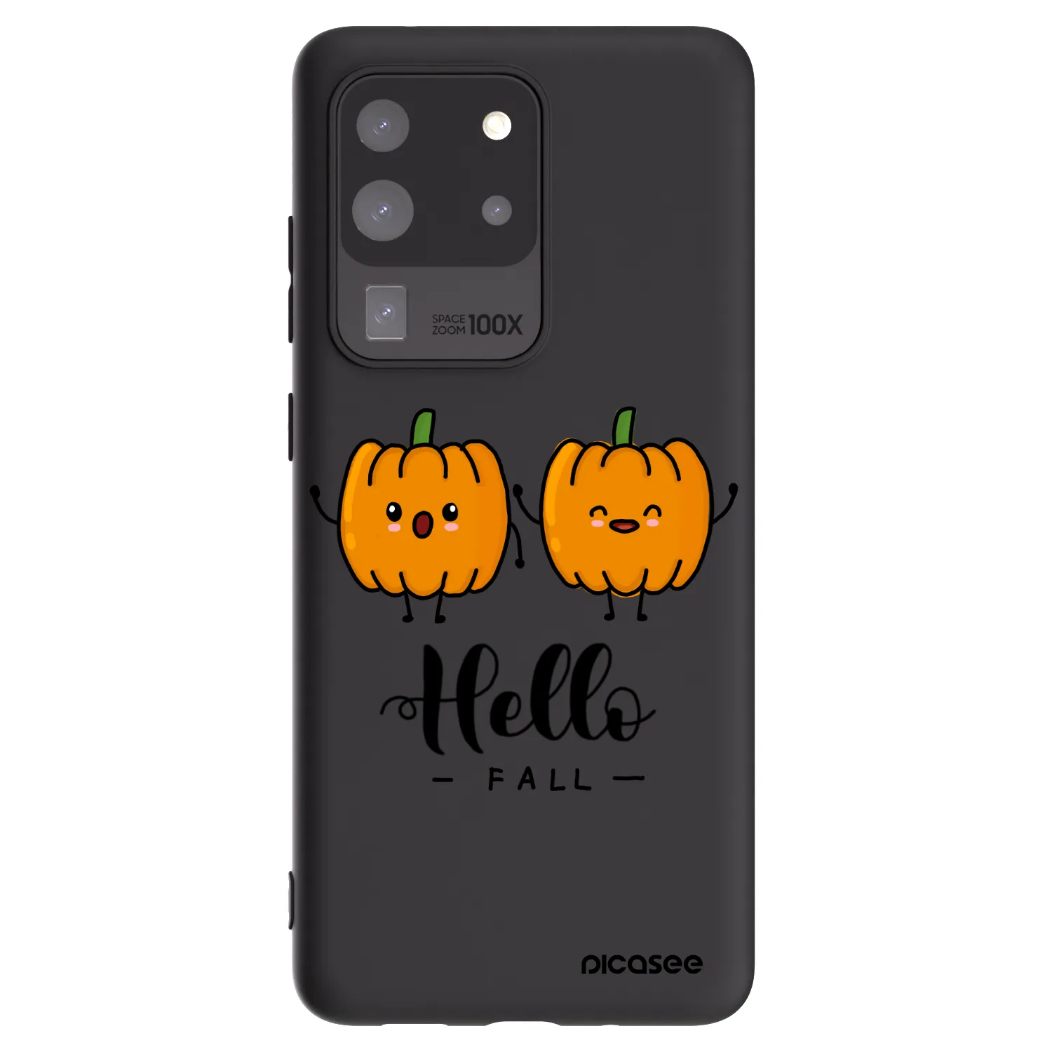 Picasee silikonski črni ovitek za Samsung Galaxy S20 Ultra 5G G988F - Hallo Fall