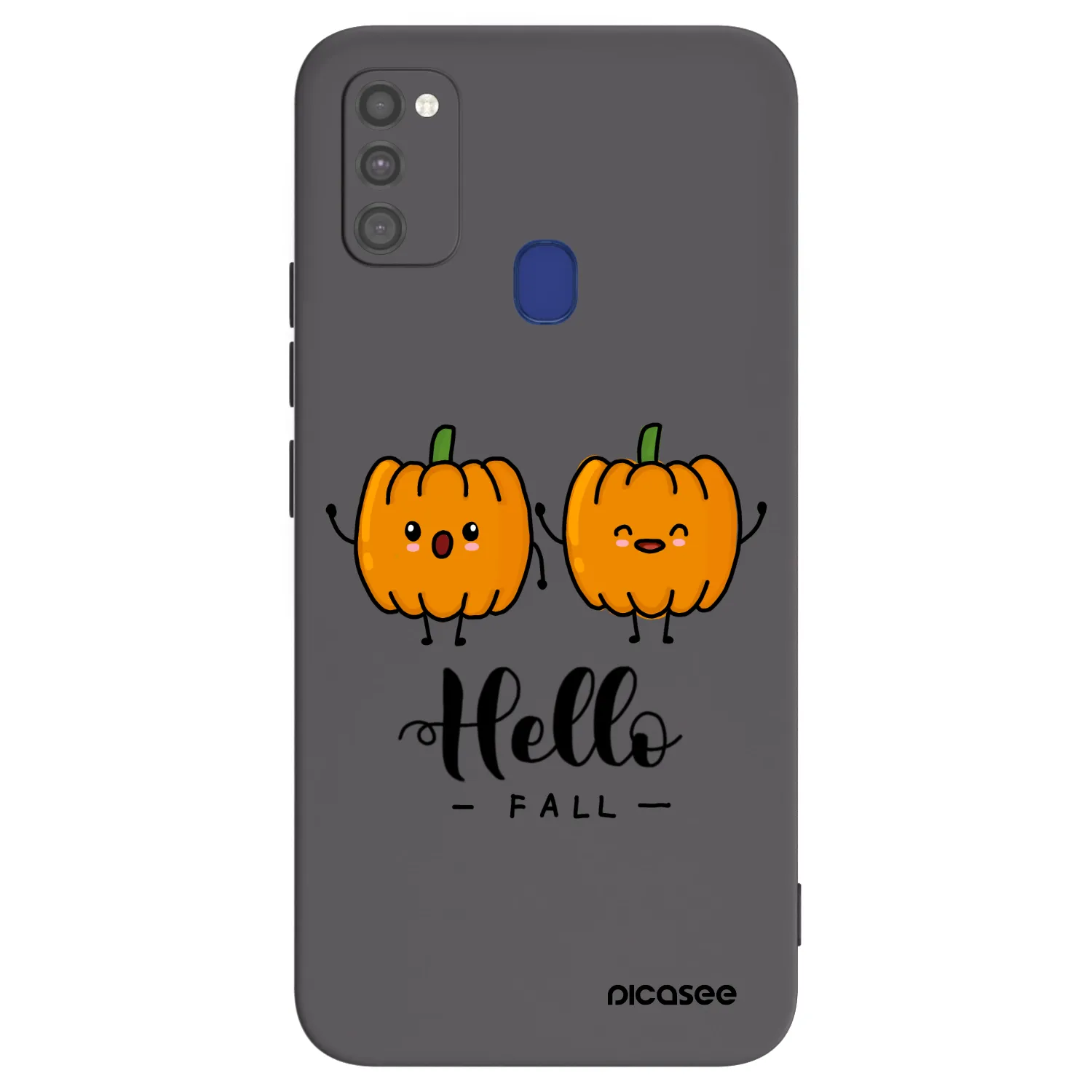 Picasee silikonski črni ovitek za Samsung Galaxy M21 M215F - Hallo Fall