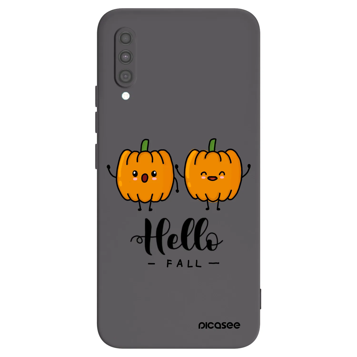 Picasee silikonski črni ovitek za Samsung Galaxy A30s A307F - Hallo Fall
