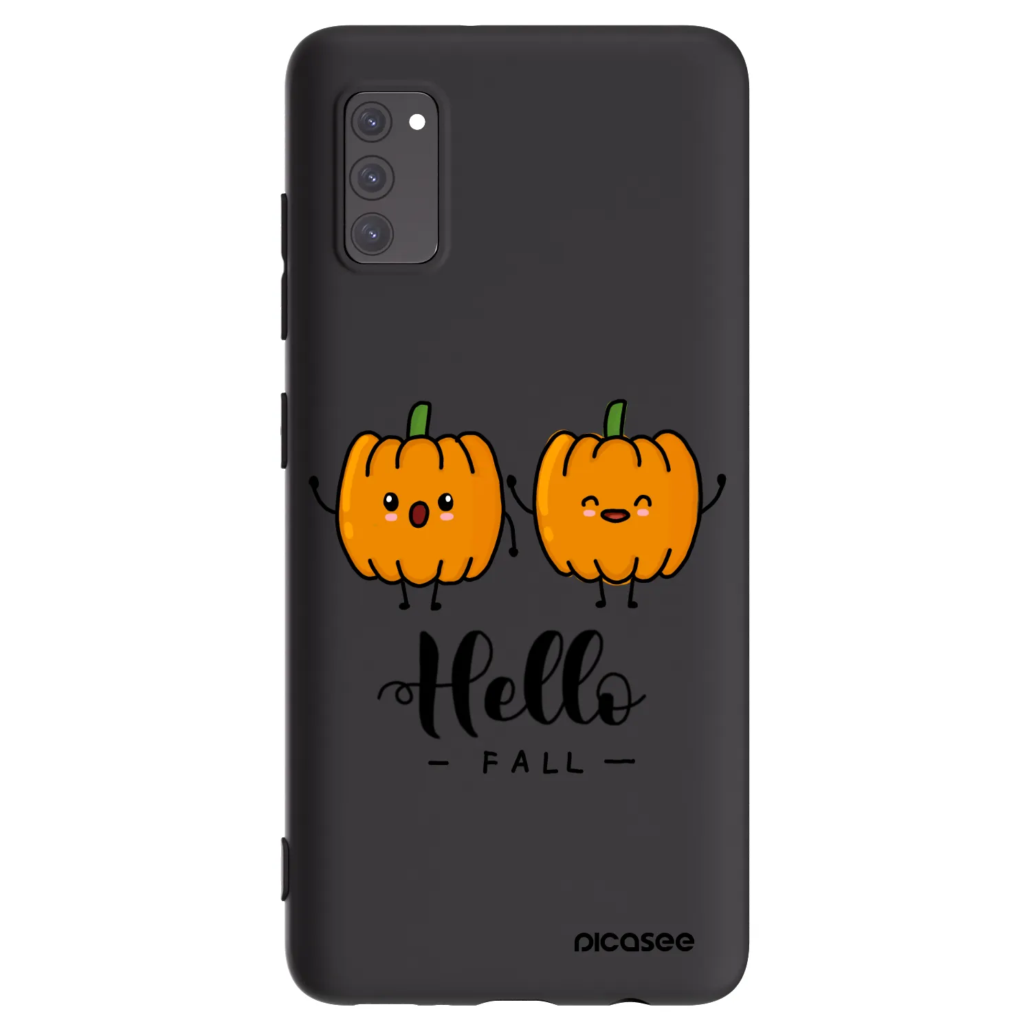 Picasee silikonski črni ovitek za Samsung Galaxy A41 A415F - Hallo Fall