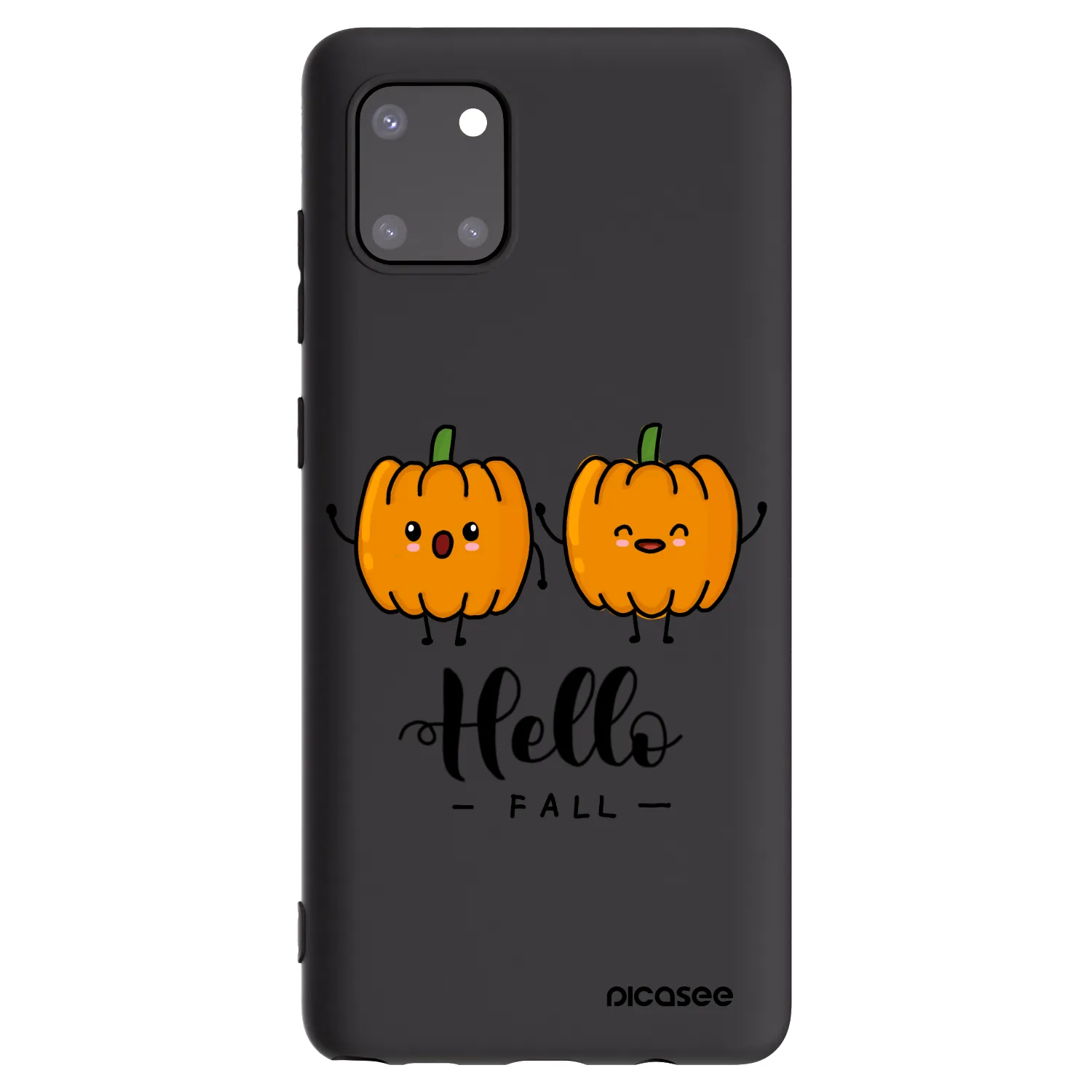 Picasee silikonski črni ovitek za Samsung Galaxy Note 10 Lite N770F - Hallo Fall