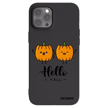 Picasee silikonski črni ovitek za Apple iPhone 12 Pro Max - Hallo Fall