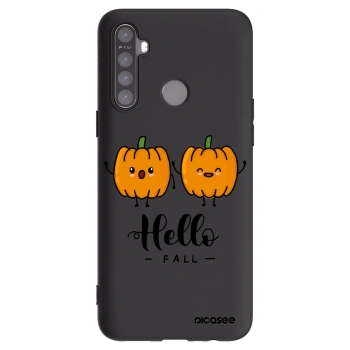Picasee silikonski črni ovitek za Realme 6i - Hallo Fall