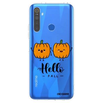 Picasee silikonski prozorni ovitek za Realme 5 - Hallo Fall