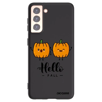 Picasee silikonski črni ovitek za Samsung Galaxy S21 5G G991B - Hallo Fall