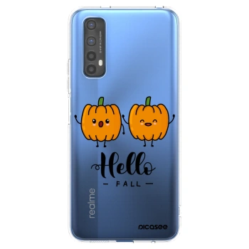 Picasee silikonski prozorni ovitek za Realme 7 - Hallo Fall