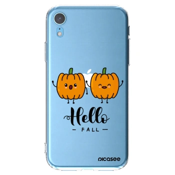 Picasee silikonski prozorni ovitek za Apple iPhone XR - Hallo Fall