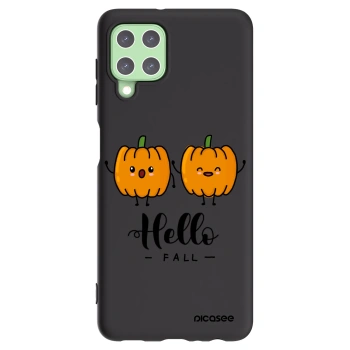 Picasee silikonski črni ovitek za Samsung Galaxy A22 A225F 4G - Hallo Fall