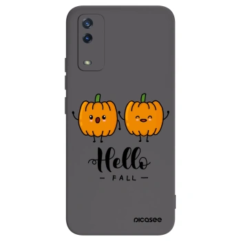 Picasee silikonski črni ovitek za Vivo Y11s - Hallo Fall