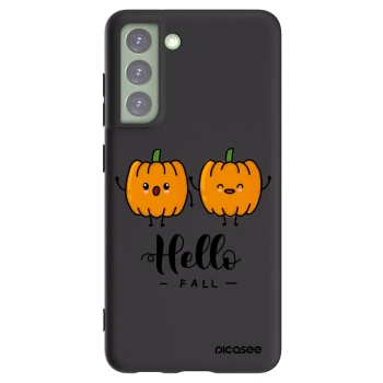 Picasee silikonski črni ovitek za Samsung Galaxy S21 FE 5G - Hallo Fall