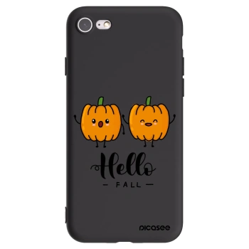 Picasee silikonski črni ovitek za Apple iPhone SE 2022 - Hallo Fall
