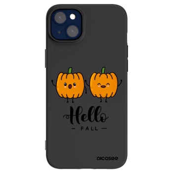 Picasee silikonski črni ovitek za Apple iPhone 14 Plus - Hallo Fall