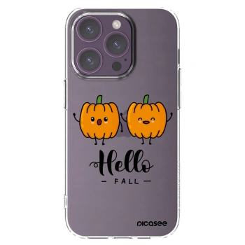 Picasee silikonski prozorni ovitek za Apple iPhone 14 Pro - Hallo Fall