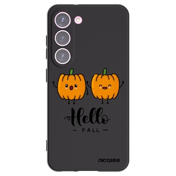 Picasee silikonski črni ovitek za Samsung Galaxy S23 5G - Hallo Fall