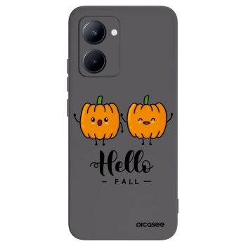 Picasee silikonski črni ovitek za Realme C33 (2023) - Hallo Fall
