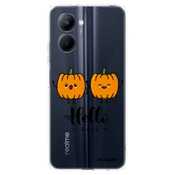 Picasee silikonski prozorni ovitek za Realme C33 (2023) - Hallo Fall