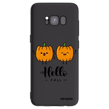 Picasee silikonski črni ovitek za Samsung Galaxy S8 G950F - Hallo Fall