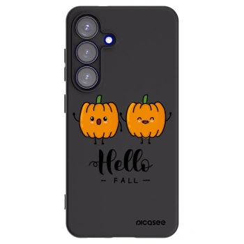 Picasee silikonski črni ovitek za Samsung Galaxy S25 5G - Hallo Fall