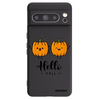 Picasee silikonski črni ovitek za Google Pixel 8 Pro - Hallo Fall