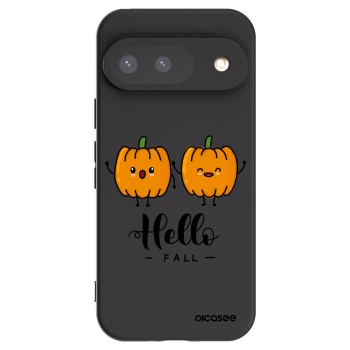 Picasee silikonski črni ovitek za Google Pixel 9 - Hallo Fall