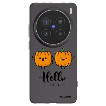 Picasee silikonski črni ovitek za Vivo X200 Pro - Hallo Fall