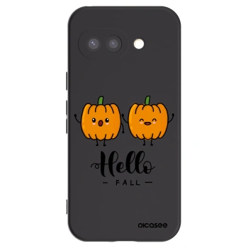 Picasee silikonski črni ovitek za Google Pixel 9a - Hallo Fall