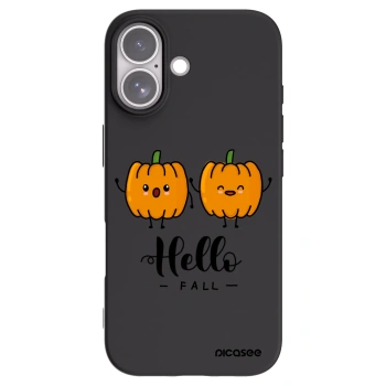 Picasee silikonski črni ovitek za Apple iPhone 17 - Hallo Fall