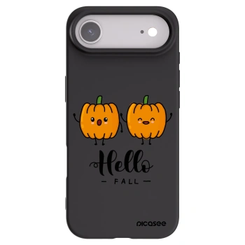 Picasee silikonski črni ovitek za Apple iPhone Air - Hallo Fall