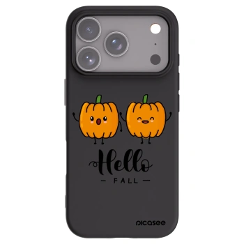 Picasee silikonski črni ovitek za Apple iPhone 17 Pro - Hallo Fall