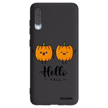 Picasee silikonski črni ovitek za Samsung Galaxy A70 A705F - Hallo Fall